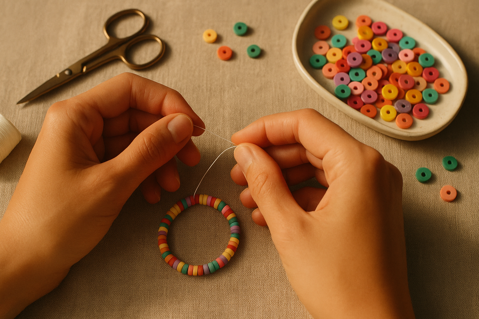 comment faire bracelets en perles plates
